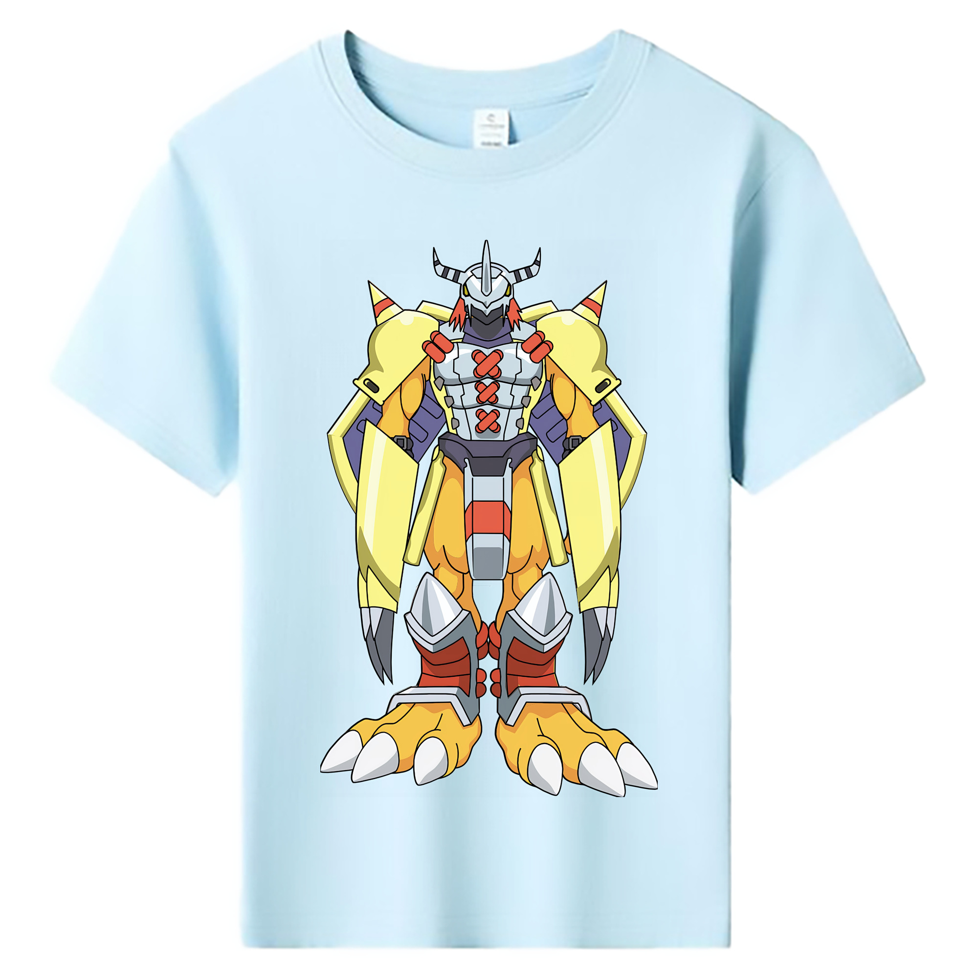 （画像用） Digimon デジタルモンスター/デジモン 綿100％キッズTシャツ（フロントプリント）